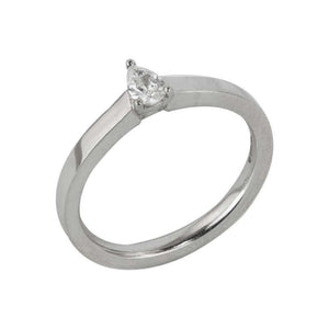 Finnies The Jewellers Platinum Diamond Solitaire Ring 0.16ct