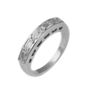 Finnies The Jewellers Platinum Five Stone Diamond Eternity Ring 0.85ct
