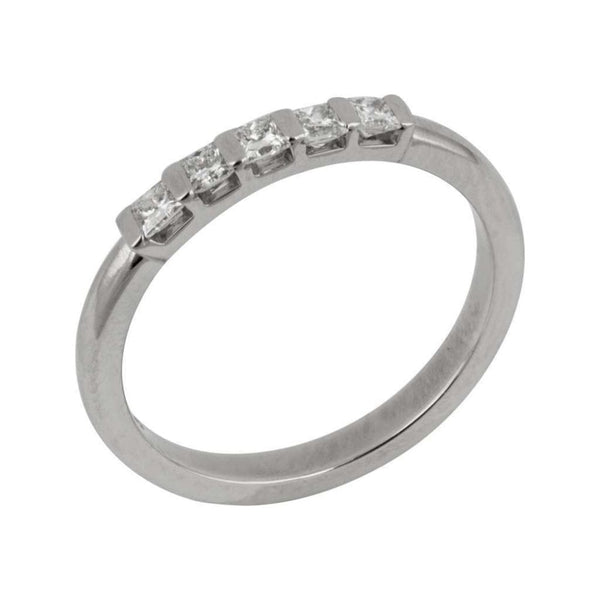 Finnies The Jewellers Platinum Five Stone Diamond Ring