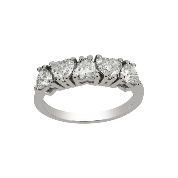 Finnies The Jewellers Platinum Five Stone Diamond Ring