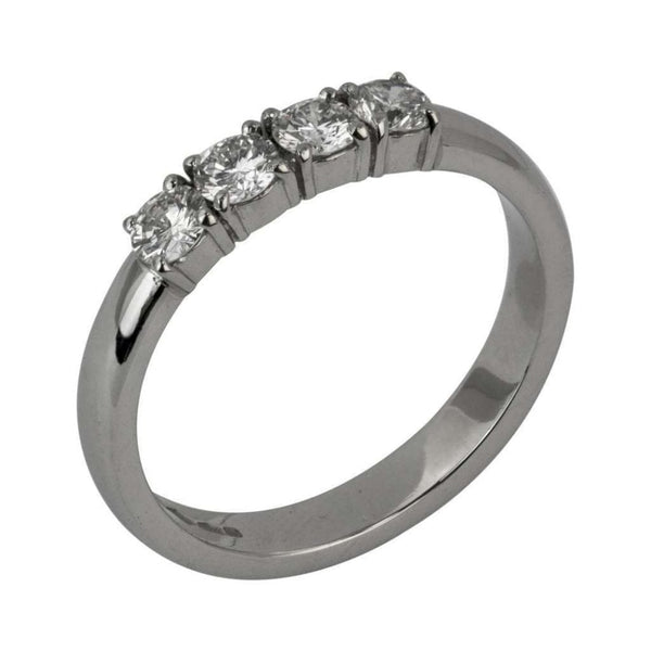 Finnies The Jewellers Platinum Four Stone Diamond Ring 0.48ct