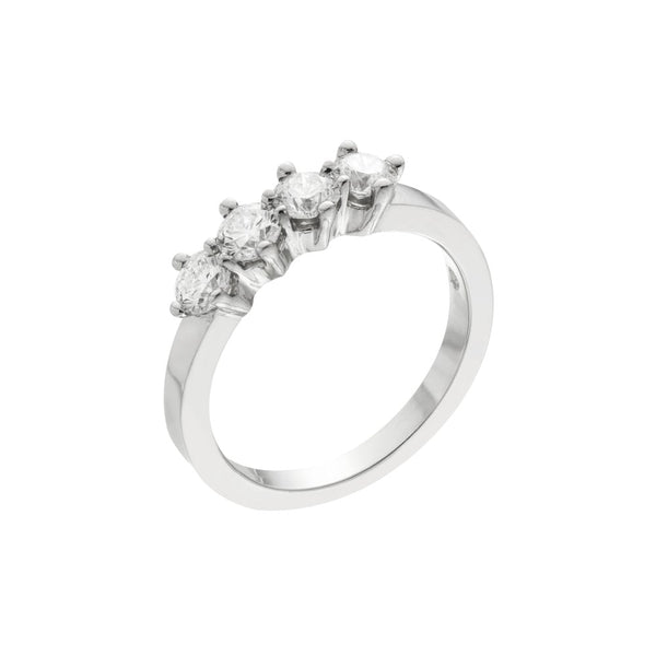 Finnies The Jewellers Platinum Four Stone Diamond Ring