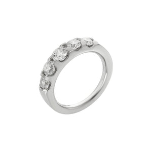 Finnies The Jewellers Platinum Round Brilliant 5 Stone Ring 1.51ct