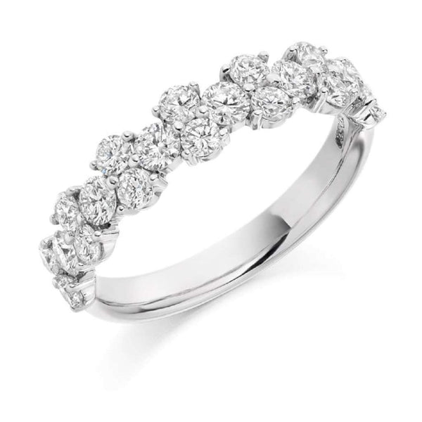 Finnies The Jewellers Platinum Round Brilliant Diamond Ring 1.20ct