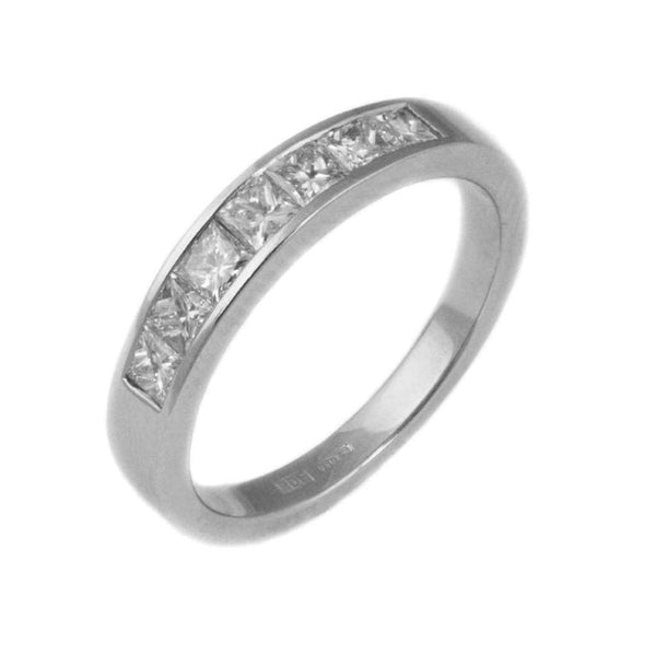 Finnies The Jewellers Platinum Seven Stone Diamond Eternity Ring 0.76ct