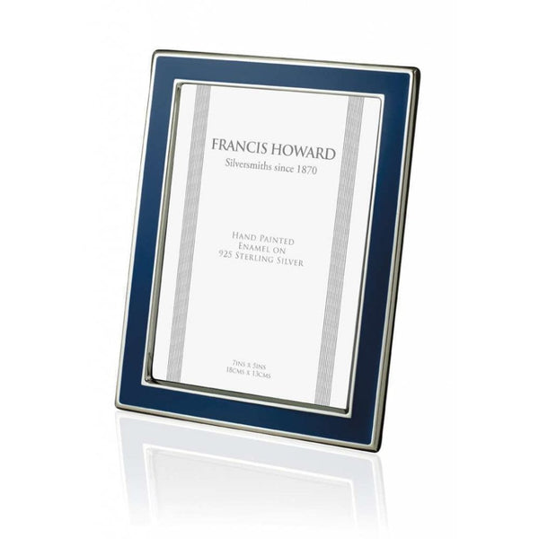 Finnies The Jewellers Silver & Blue Enamel Picture Frame