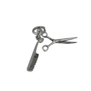 Finnies The Jewellers Silver Comb and Scissors Charm