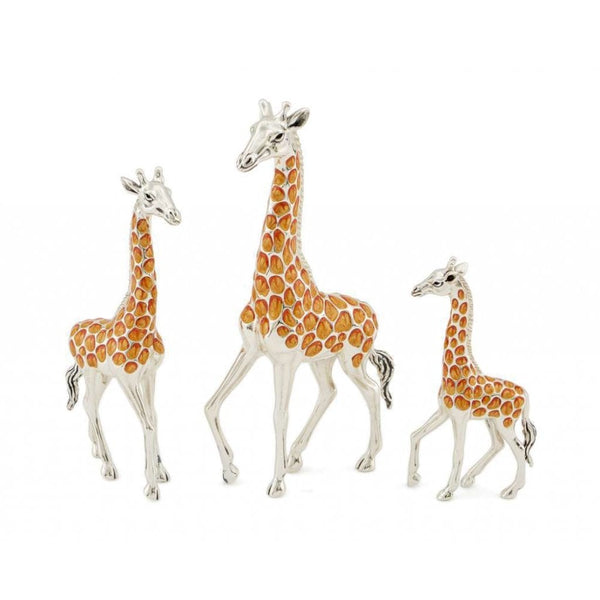 Finnies The Jewellers Silver & Enamel Giraffe Figure