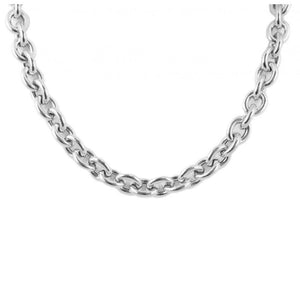 Finnies The Jewellers Silver Graduated Belcher Link Necklace