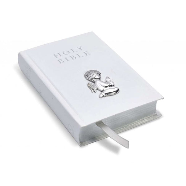 Finnies The Jewellers Silver Guardian Angel Bible