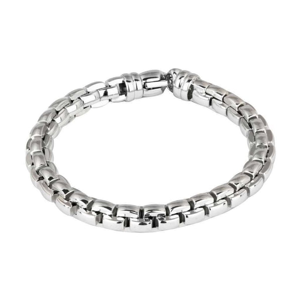 Finnies The Jewellers Silver Interlocking Link Bracelet