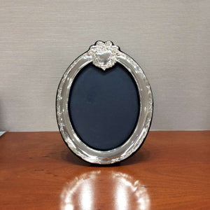 Finnies The Jewellers Silver Oval Photograph Frame With Fancy Edge