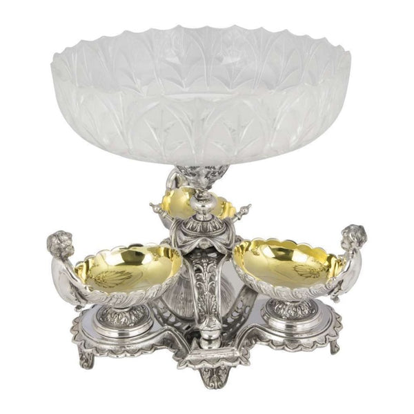 Finnies The Jewellers Silver Plated Cherub Dipper Set With Antique Finish