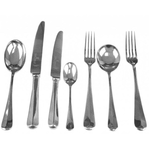 Finnies The Jewellers Silver Plated Rat Tail 7 Piece Place Setting