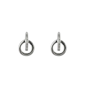 Finnies The Jewellers Silver Round Circle Studs
