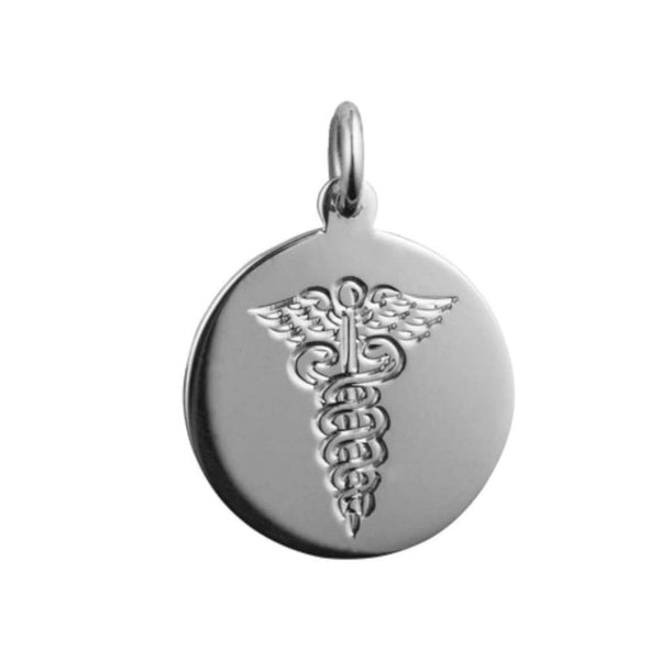 Finnies The Jewellers Sterling Silver 19mm Medical Disc