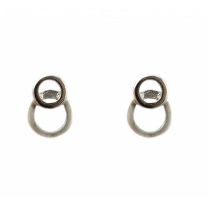 Finnies The Jewellers Sterling Silver Double Circle Open Studs