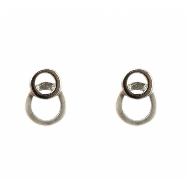 Finnies The Jewellers Sterling Silver Double Circle Open Studs
