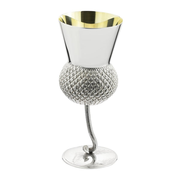 Finnies The Jewellers Sterling Silver Thistle Red Wine Goblet