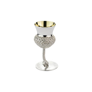 Finnies The Jewellers Sterling Silver Thistle Stem Tot Goblet