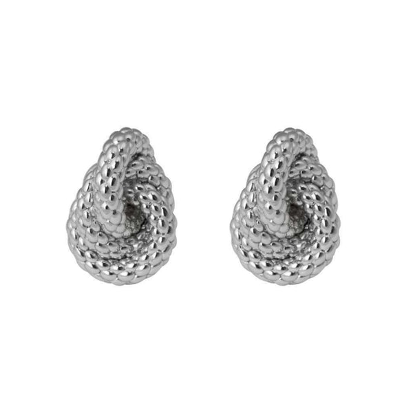 Fope 18ct White Gold Knot Earrings