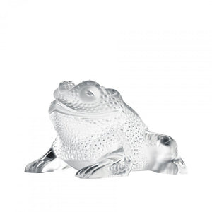 Lalique Clear Frog Sculpture