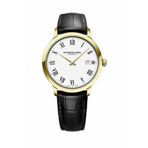 Raymond Weil Toccata 39mm Gold Plated Case White Dial