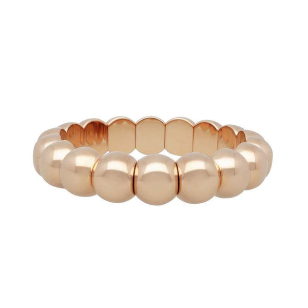 Roberto Demeglio Rose Plated Oval Links Expanding Bracelet